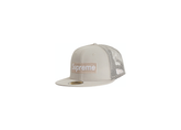 Supreme x New Era Box Logo Mesh Back Hat - Stone (SS23)